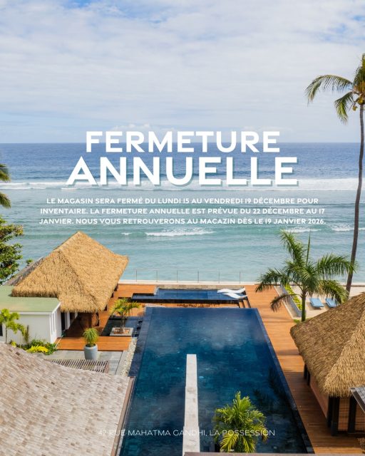 Le magasin sera fermé du lundi 15 au vendredi 19 décembre pour inventaire. La fermeture annuelle est prévue du 22 décembre au 17 janvier. Nous vous retrouverons au MaCazin dès le 19 janvier 2026. ✨

Nous vous souhaitons de très belles fêtes de fin d’année et vous remercions sincèrement pour votre confiance et votre fidélité. 🎄

#natureenergy #macazin #iledelareunion #fermetureannuelle