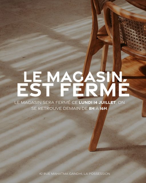 Le MaCazin est fermé ce lundi 14 juillet, on vous souhaite une bonne fête et on se retrouve demain dès 8h !

contact@nature-energy.re 📩

#natureenergy