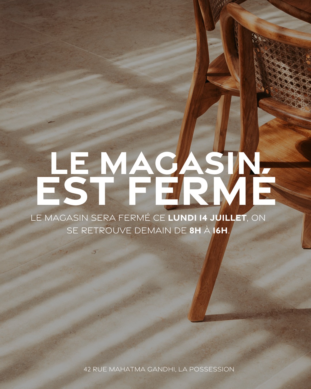 Le MaCazin est fermé ce lundi 14 juillet, on vous souhaite une bonne fête et on se retrouve demain dès 8h !
contact@nature-energy.re 📩
#natureenergy